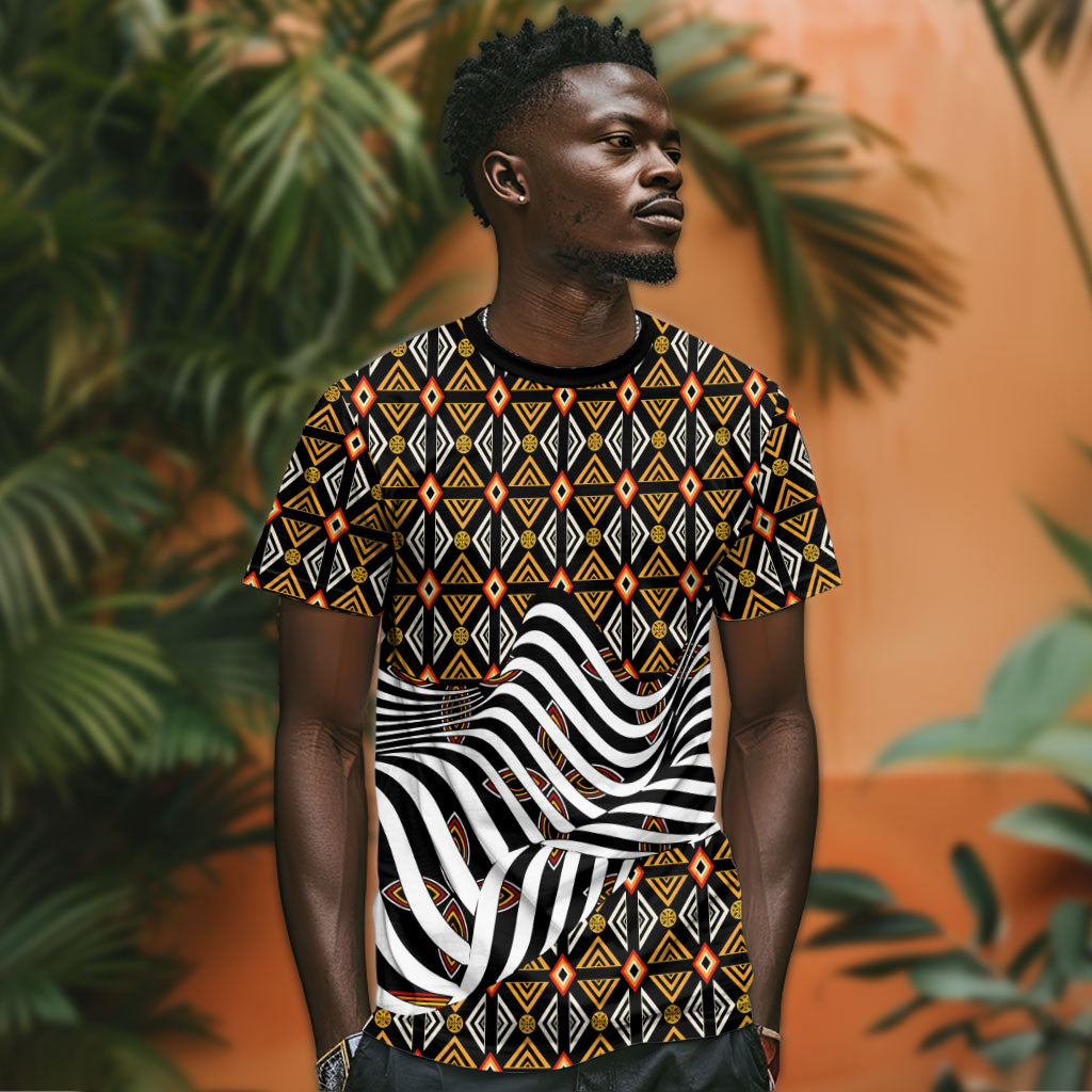 Cameroon Toghu Bamenda T shirt African Traditional Art