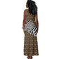 Cameroon Toghu Bamenda Tank Maxi Dress African Traditional Art