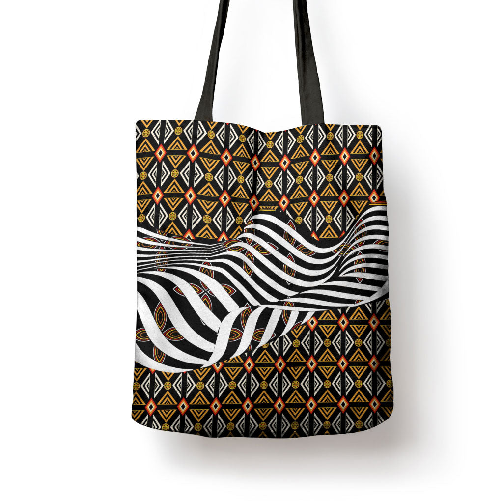 Cameroon Toghu Bamenda Tote Bag African Traditional Art