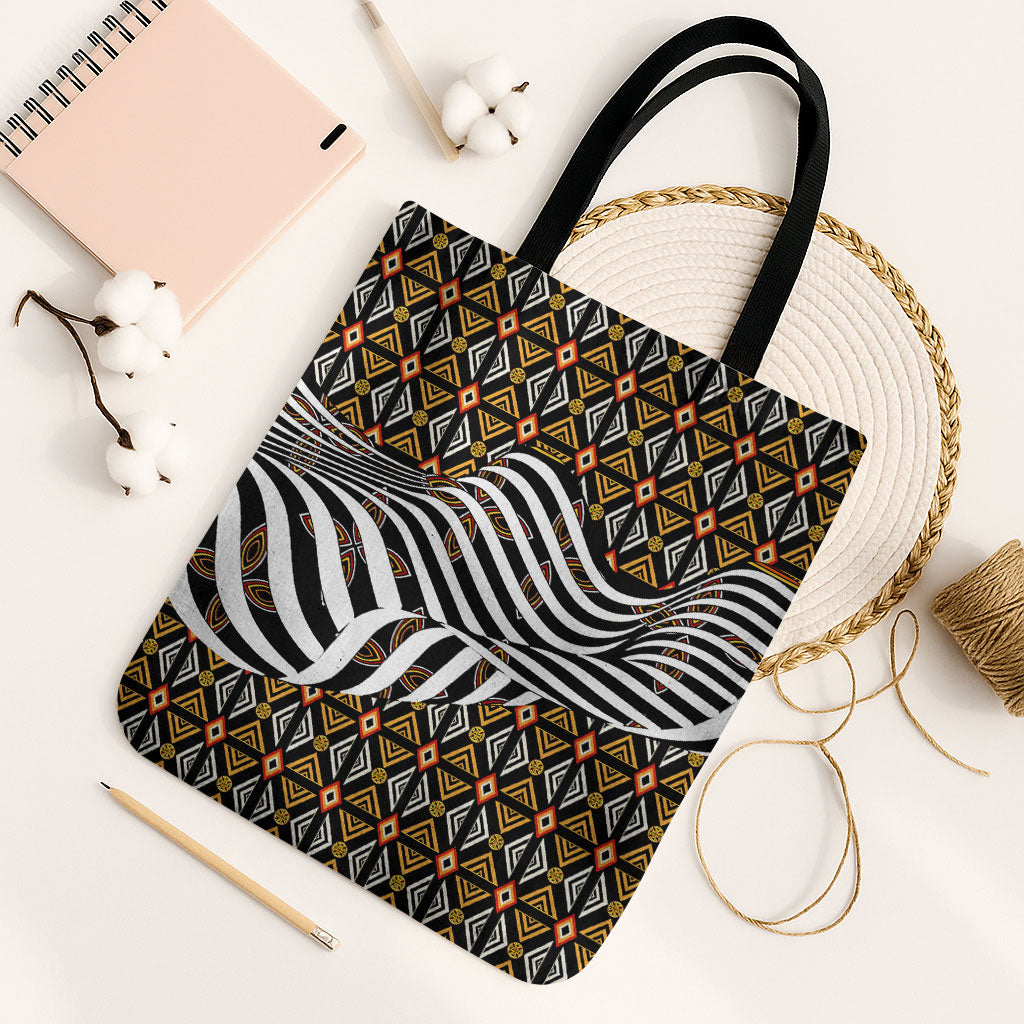 Cameroon Toghu Bamenda Tote Bag African Traditional Art