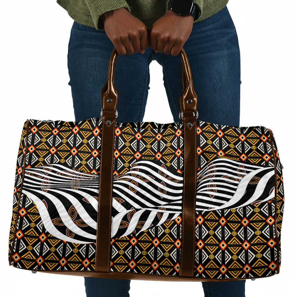 Cameroon Toghu Bamenda Travel Bag African Traditional Art