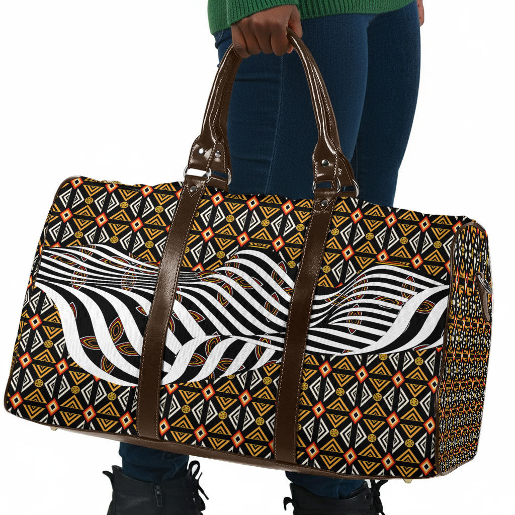 Cameroon Toghu Bamenda Travel Bag African Traditional Art