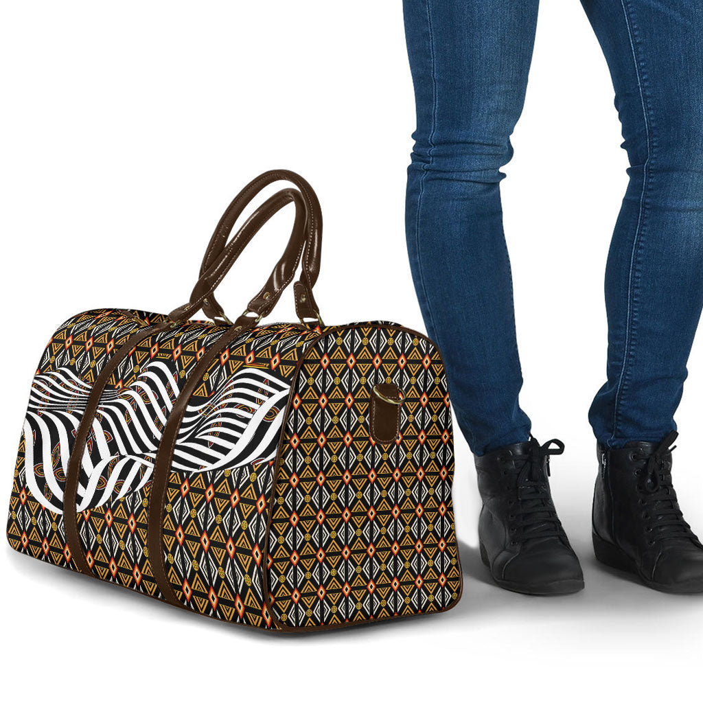 Cameroon Toghu Bamenda Travel Bag African Traditional Art