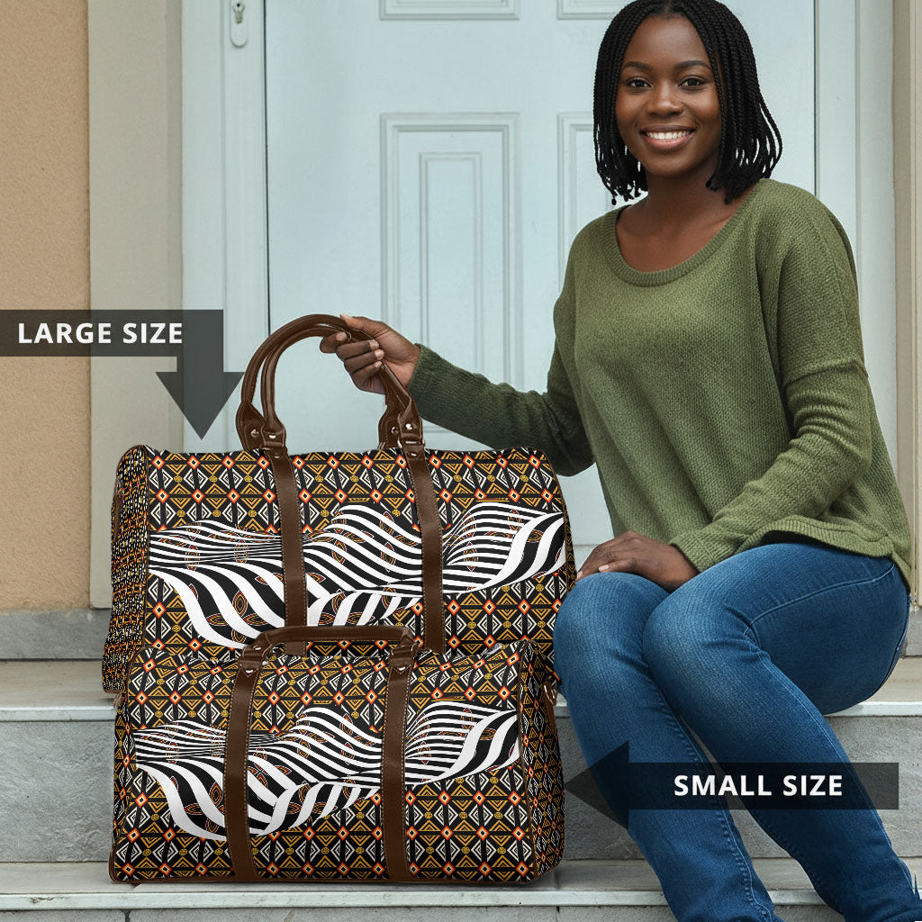 Cameroon Toghu Bamenda Travel Bag African Traditional Art