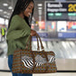 Cameroon Toghu Bamenda Travel Bag African Traditional Art