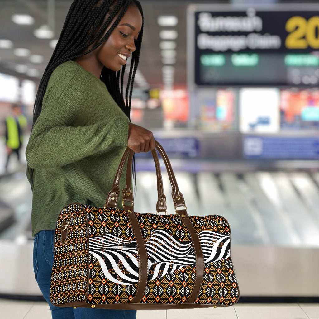 Cameroon Toghu Bamenda Travel Bag African Traditional Art
