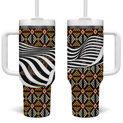 Cameroon Toghu Bamenda Tumbler With Handle African Traditional Art