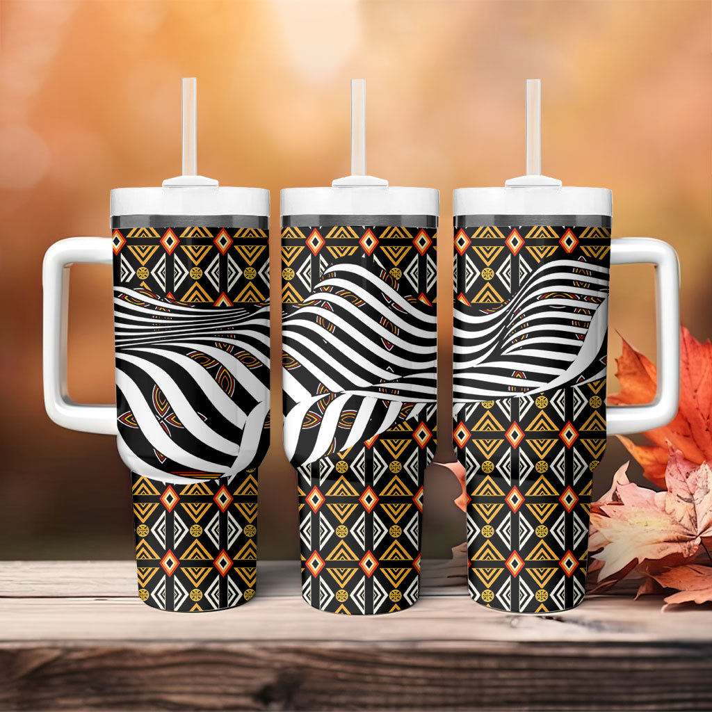 Cameroon Toghu Bamenda Tumbler With Handle African Traditional Art