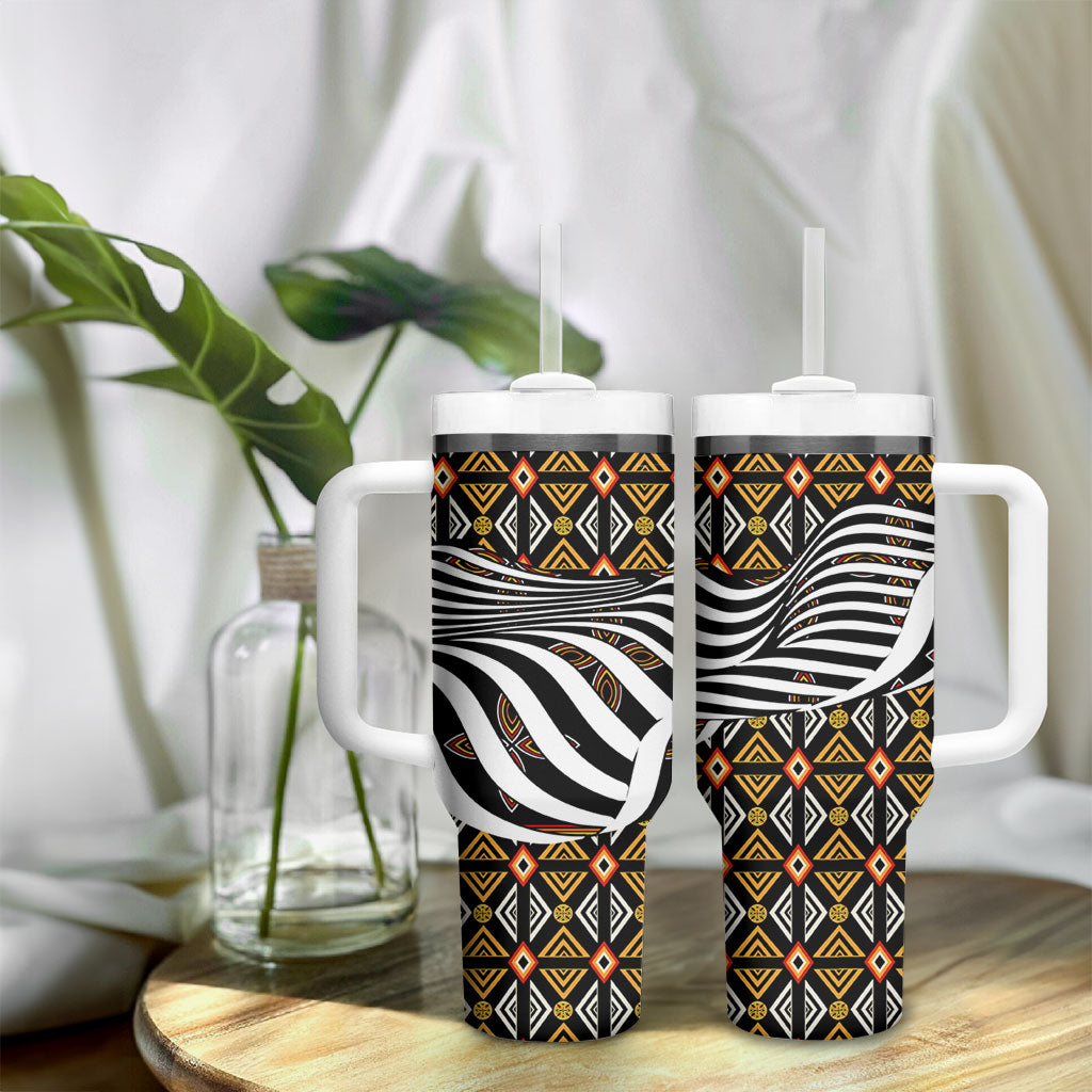 Cameroon Toghu Bamenda Tumbler With Handle African Traditional Art