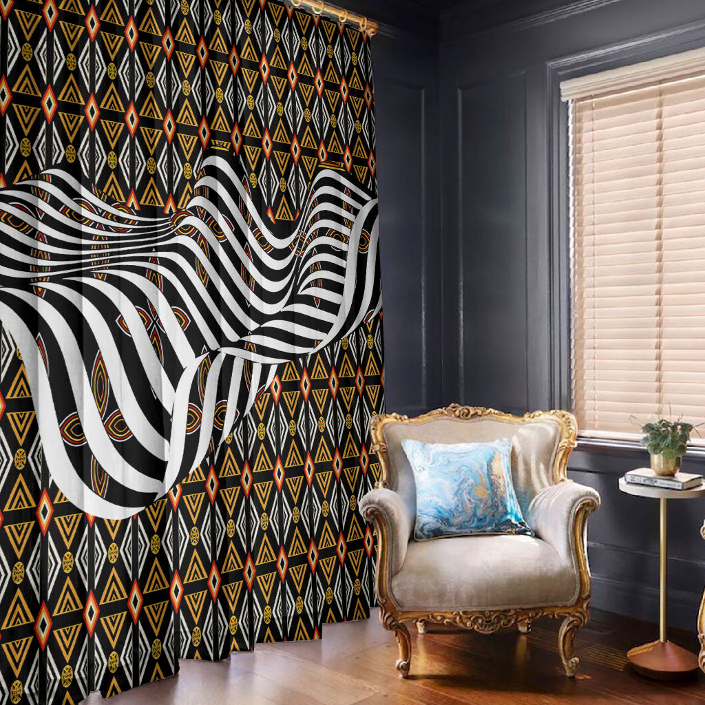 Cameroon Toghu Bamenda Window Curtain African Traditional Art