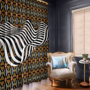 Cameroon Toghu Bamenda Window Curtain African Traditional Art