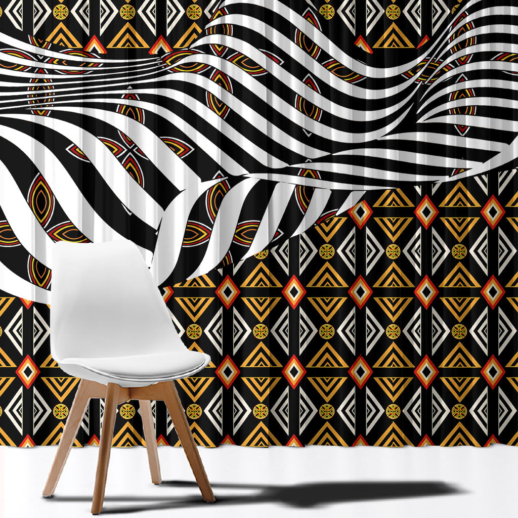 Cameroon Toghu Bamenda Window Curtain African Traditional Art