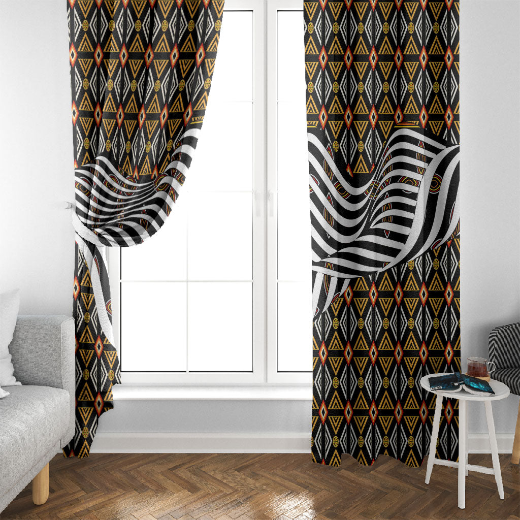 Cameroon Toghu Bamenda Window Curtain African Traditional Art