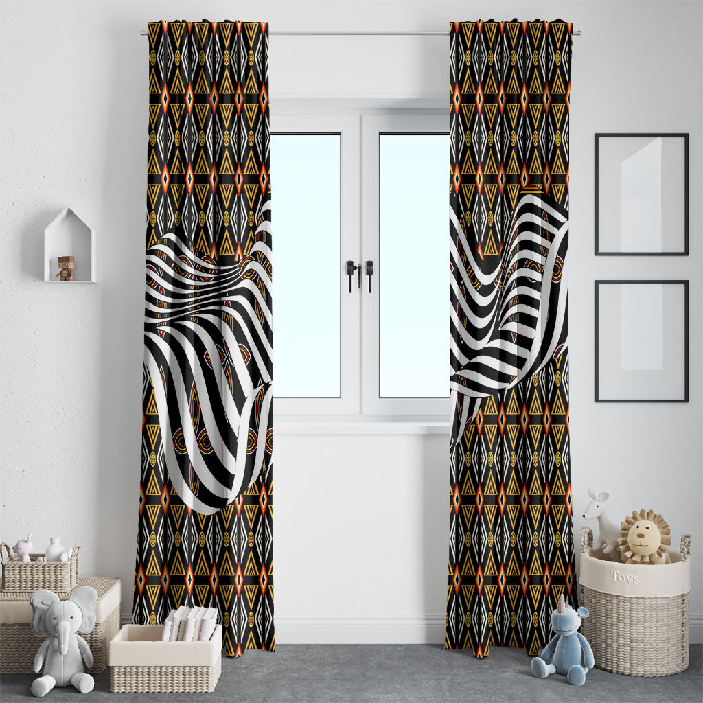 Cameroon Toghu Bamenda Window Curtain African Traditional Art
