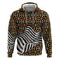 Cameroon Toghu Bamenda Zip Hoodie African Traditional Art