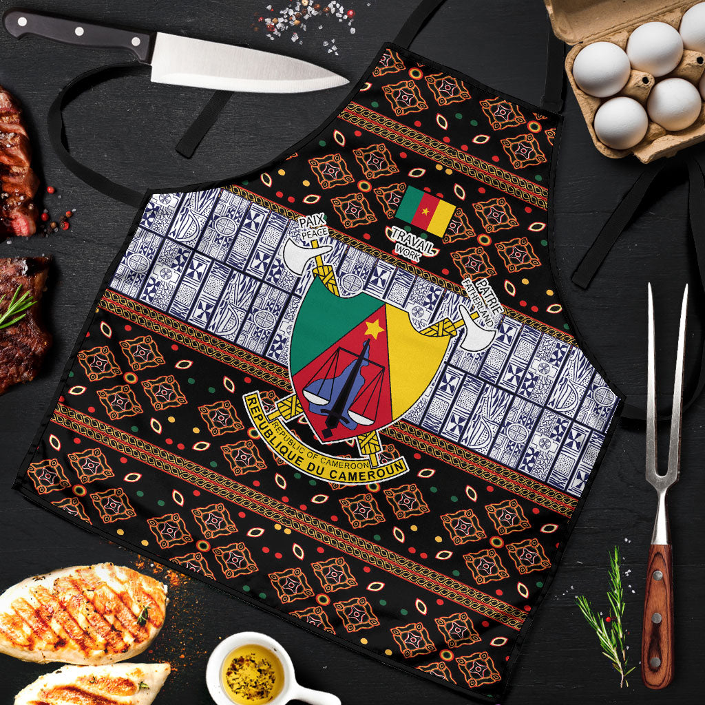 Cameroon Toghu Apron Flag Coat Of Arms - Traditional Bamenda Art