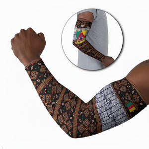 Cameroon Toghu Arm Sleeves Flag Coat Of Arms - Traditional Bamenda Art