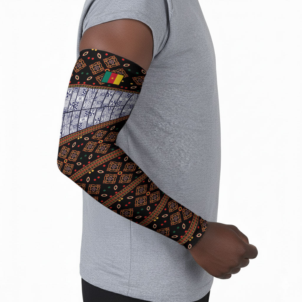 Cameroon Toghu Arm Sleeves Flag Coat Of Arms - Traditional Bamenda Art
