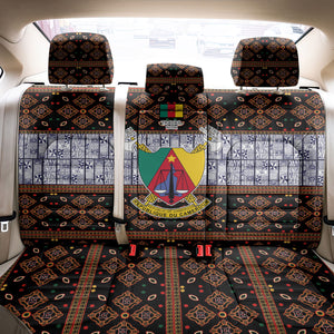 Cameroon Toghu Back Car Seat Cover Flag Coat Of Arms - Traditional Bamenda Art