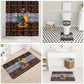 Cameroon Toghu Bathroom Set Flag Coat Of Arms - Traditional Bamenda Art