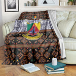 Cameroon Toghu Blanket Flag Coat Of Arms - Traditional Bamenda Art