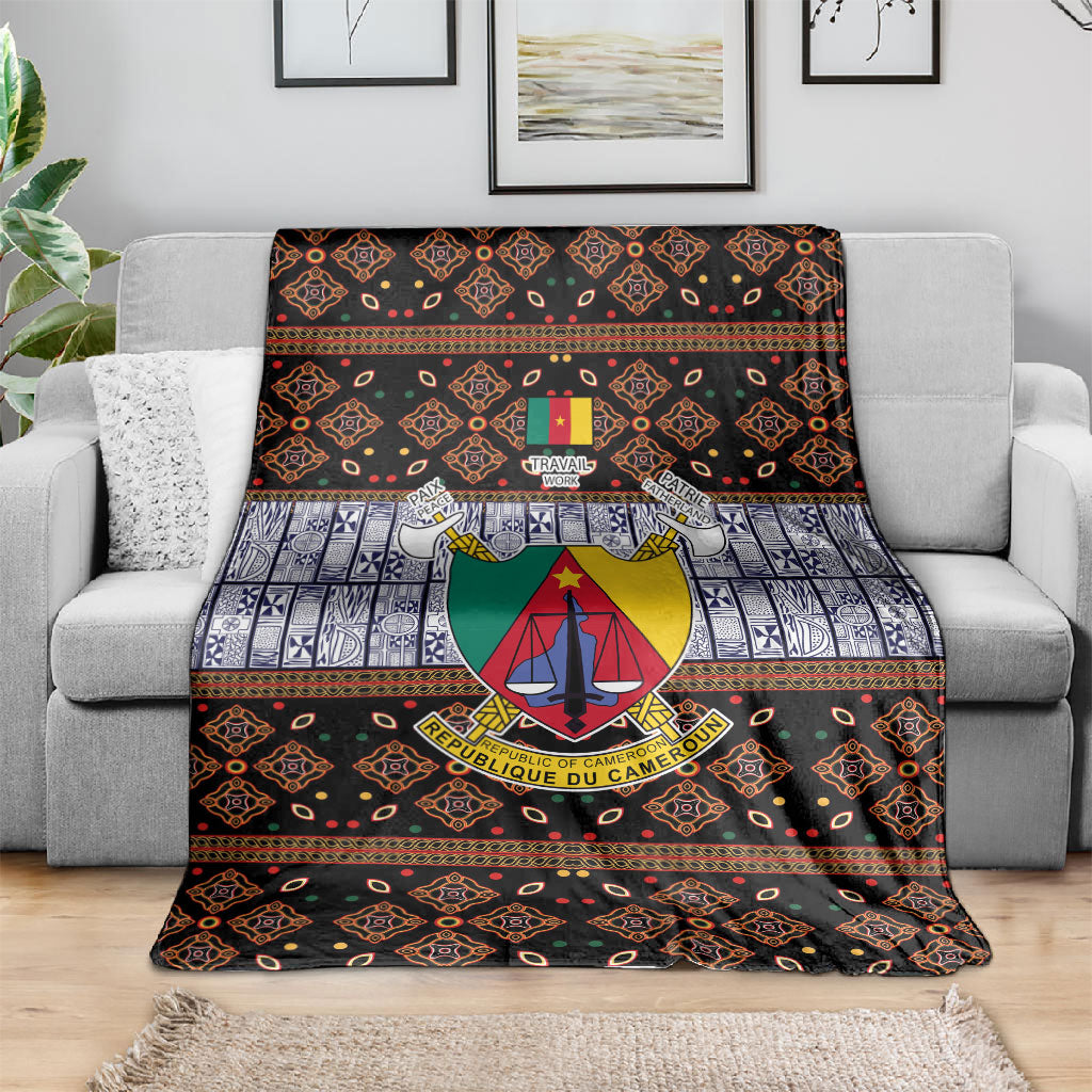 Cameroon Toghu Blanket Flag Coat Of Arms - Traditional Bamenda Art