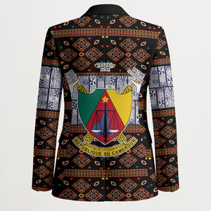 Cameroon Toghu Blazer Flag Coat Of Arms - Traditional Bamenda Art