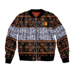 Cameroon Toghu Bomber Jacket Flag Coat Of Arms - Traditional Bamenda Art