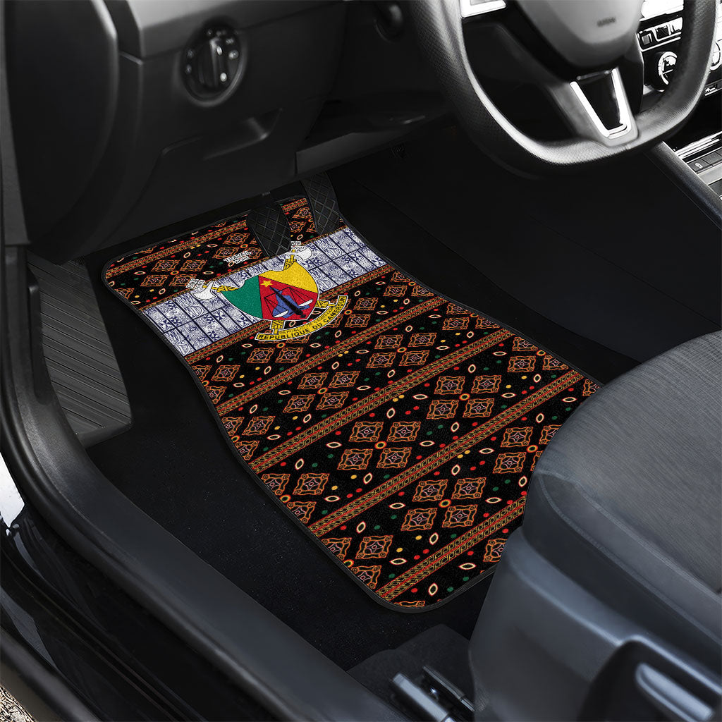 Cameroon Toghu Car Mats Flag Coat Of Arms - Traditional Bamenda Art