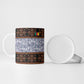 Cameroon Toghu Ceramic Mug Flag Coat Of Arms - Traditional Bamenda Art