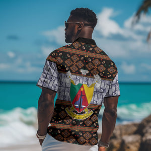 Cameroon Toghu Hawaiian Shirt Flag Coat Of Arms - Traditional Bamenda Art