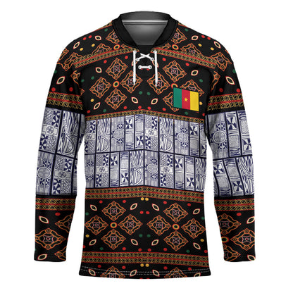 Cameroon Toghu Hockey Jersey Flag Coat Of Arms - Traditional Bamenda Art