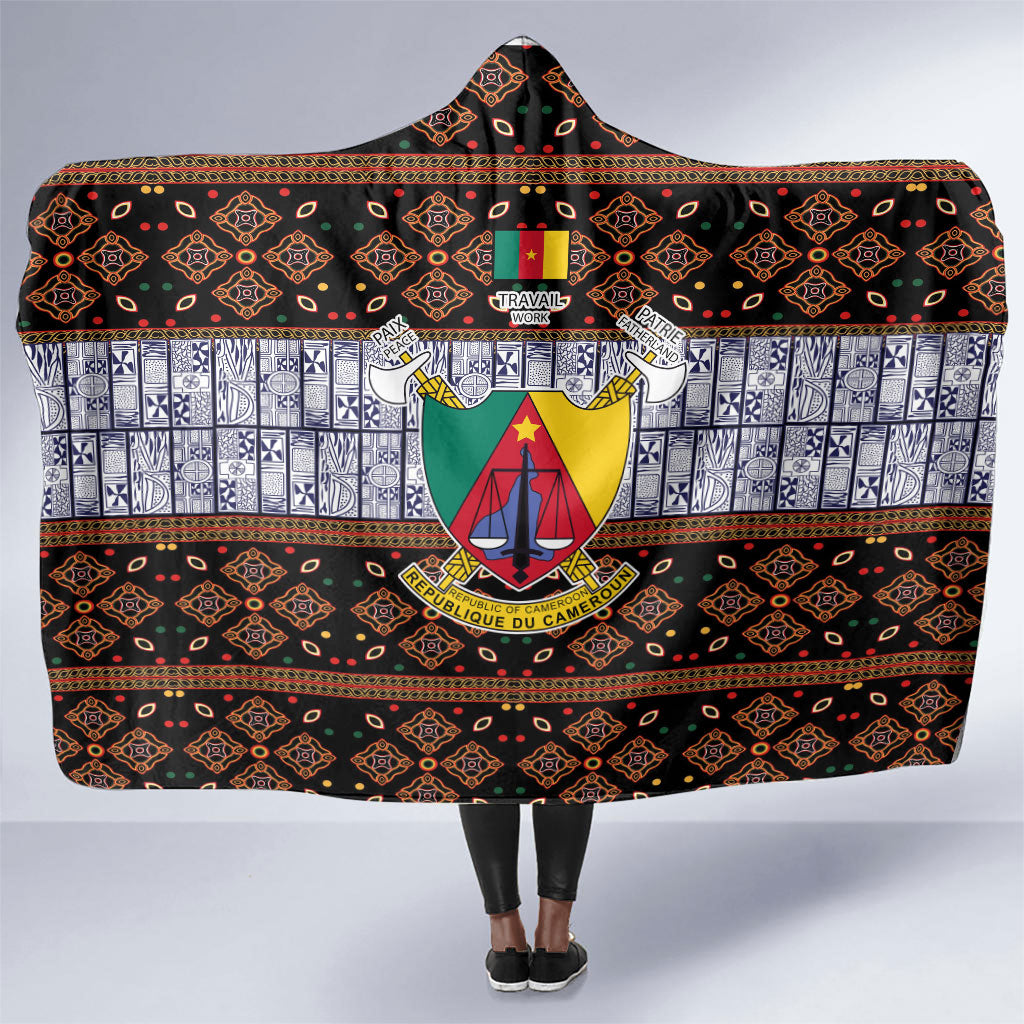 Cameroon Toghu Hooded Blanket Flag Coat Of Arms - Traditional Bamenda Art