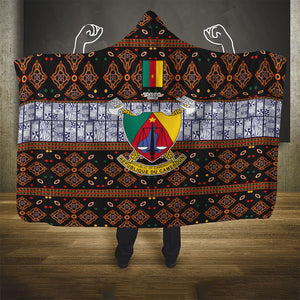 Cameroon Toghu Hooded Blanket Flag Coat Of Arms - Traditional Bamenda Art