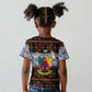 Cameroon Toghu Kid T shirt Flag Coat Of Arms - Traditional Bamenda Art