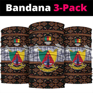 Cameroon Toghu Neck Gaiter Flag Coat Of Arms - Traditional Bamenda Art