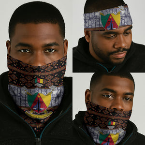 Cameroon Toghu Neck Gaiter Flag Coat Of Arms - Traditional Bamenda Art