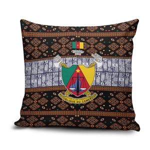Cameroon Toghu Pillow Cover Flag Coat Of Arms - Traditional Bamenda Art