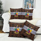 Cameroon Toghu Pillow Cover Flag Coat Of Arms - Traditional Bamenda Art
