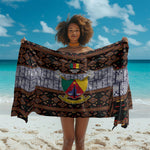 Cameroon Toghu Sarong Flag Coat Of Arms - Traditional Bamenda Art