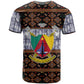Cameroon Toghu T shirt Flag Coat Of Arms - Traditional Bamenda Art