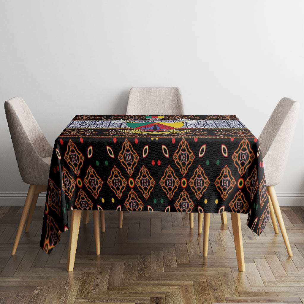 Cameroon Toghu Tablecloth Flag Coat Of Arms - Traditional Bamenda Art