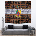 Cameroon Toghu Tapestry Flag Coat Of Arms - Traditional Bamenda Art