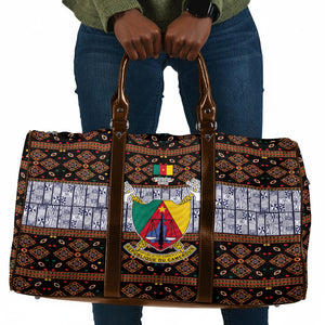 Cameroon Toghu Travel Bag Flag Coat Of Arms - Traditional Bamenda Art