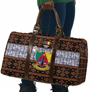 Cameroon Toghu Travel Bag Flag Coat Of Arms - Traditional Bamenda Art