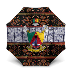 Cameroon Toghu Umbrella Flag Coat Of Arms - Traditional Bamenda Art