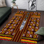 Cameroon Toghu Area Rug Vibrant Bamenda Tribal - Authentic African Folk Art