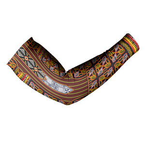 Cameroon Toghu Arm Sleeves Vibrant Bamenda Tribal - Authentic African Folk Art