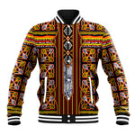 Cameroon Toghu Baseball Jacket Vibrant Bamenda Tribal - Authentic African Folk Art