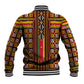 Cameroon Toghu Baseball Jacket Vibrant Bamenda Tribal - Authentic African Folk Art